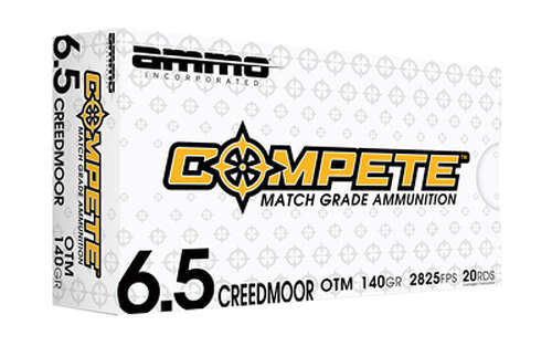 Ammunition Ammo Inc Compete 6.5Creedmoor AMMO INC 6.5 CREEDMOOR 140GR 20/200 • Model: Compete